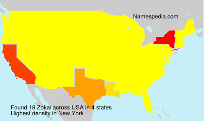 Surname Zokai in USA Surname Zokai in USA
