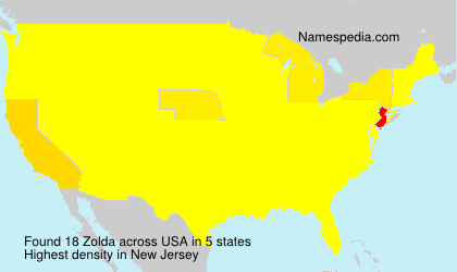 Surname Zolda in USA Surname Zolda in USA