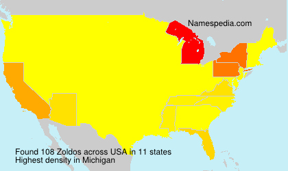 Surname Zoldos in USA Surname Zoldos in USA