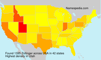 Surname Zollinger in USA Surname Zollinger in USA