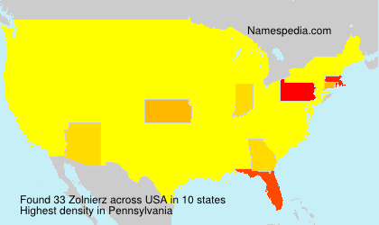 Surname Zolnierz in USA Surname Zolnierz in USA