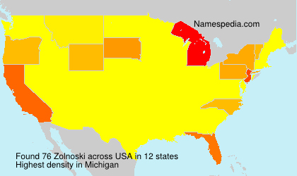 Surname Zolnoski in USA Surname Zolnoski in USA