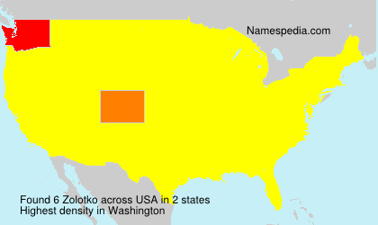 Surname Zolotko in USA Surname Zolotko in USA