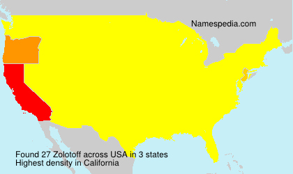 Surname Zolotoff in USA Surname Zolotoff in USA