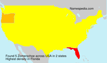 Surname Zomerschoe in USA Surname Zomerschoe in USA
