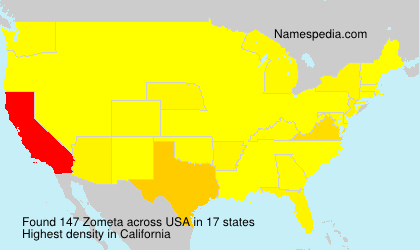 Surname Zometa in USA Surname Zometa in USA