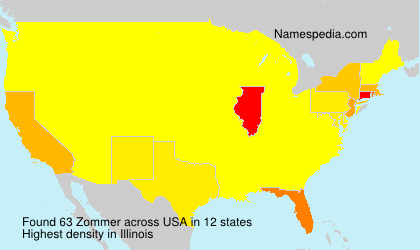 Surname Zommer in USA Surname Zommer in USA