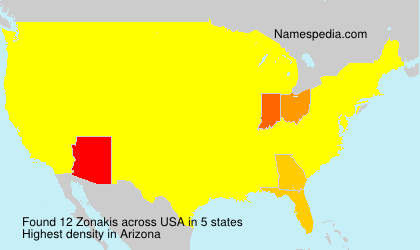 Surname Zonakis in USA Surname Zonakis in USA
