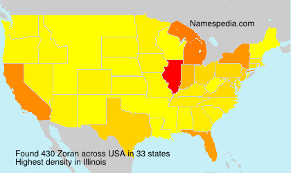 Surname Zoran in USA Surname Zoran in USA