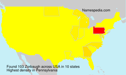 Surname Zorbaugh in USA Surname Zorbaugh in USA