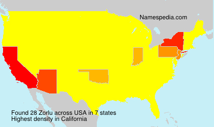 Surname Zorlu in USA Surname Zorlu in USA