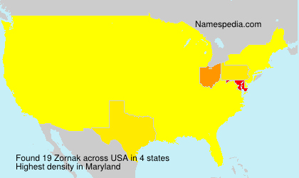 Surname Zornak in USA Surname Zornak in USA