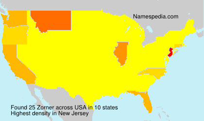 Surname Zorner in USA Surname Zorner in USA