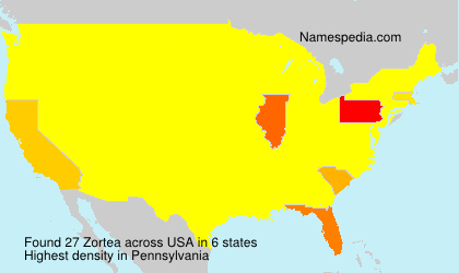 Surname Zortea in USA Surname Zortea in USA