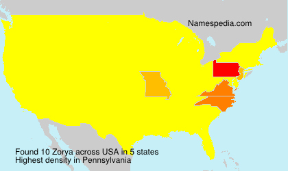 Surname Zorya in USA Surname Zorya in USA