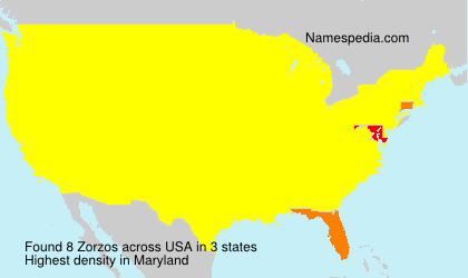 Surname Zorzos in USA Surname Zorzos in USA