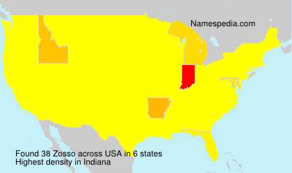 Surname Zosso in USA Surname Zosso in USA