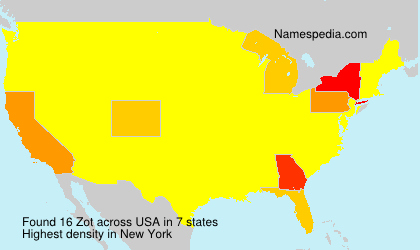 Surname Zot in USA Surname Zot in USA