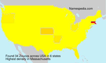 Surname Zouzas in USA Surname Zouzas in USA