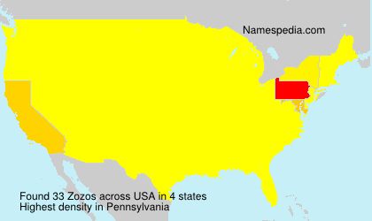 Surname Zozos in USA Surname Zozos in USA
