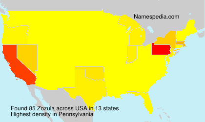 Surname Zozula in USA Surname Zozula in USA