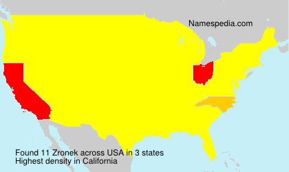 Surname Zronek in USA Surname Zronek in USA