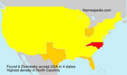 Surname Zsambeky in USA Surname Zsambeky in USA
