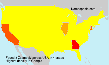 Surname Zsamboki in USA Surname Zsamboki in USA