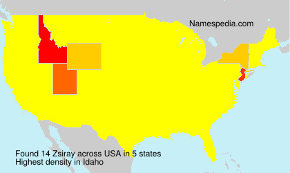 Surname Zsiray in USA Surname Zsiray in USA