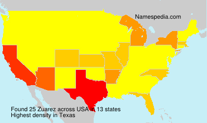 Surname Zuarez in USA Surname Zuarez in USA
