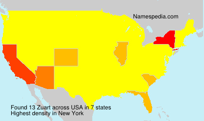 Surname Zuart in USA Surname Zuart in USA