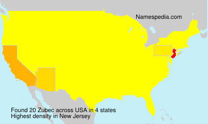 Surname Zubec in USA Surname Zubec in USA