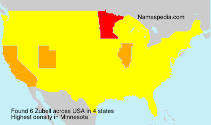 Surname Zubell in USA