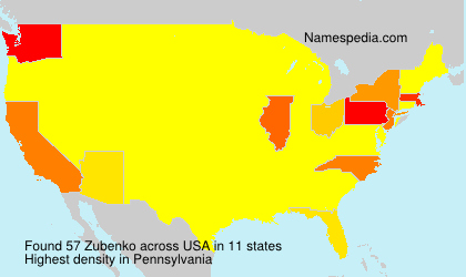 Surname Zubenko in USA Surname Zubenko in USA