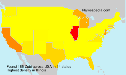 Surname Zubi in USA Surname Zubi in USA