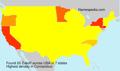 Surname Zuboff in USA Surname Zuboff in USA