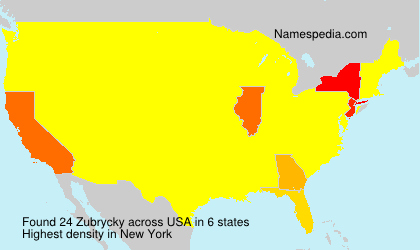 Surname Zubrycky in USA Surname Zubrycky in USA