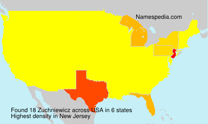 Surname Zuchniewicz in USA Surname Zuchniewicz in USA