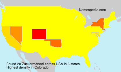 Surname Zuckermandel in USA Surname Zuckermandel in USA