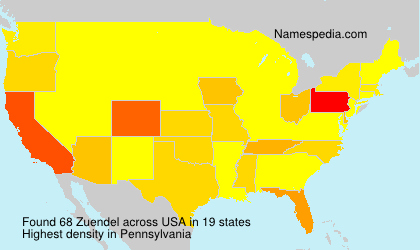 Surname Zuendel in USA Surname Zuendel in USA
