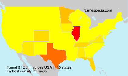 Surname Zuhn in USA Surname Zuhn in USA