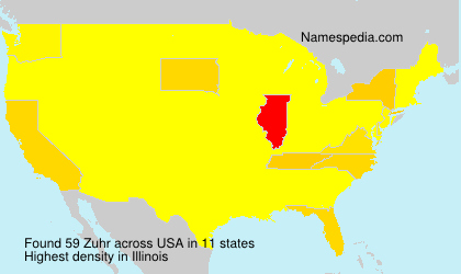 Surname Zuhr in USA Surname Zuhr in USA