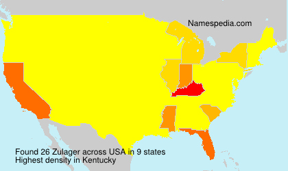 Surname Zulager in USA Surname Zulager in USA