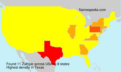 Surname Zulfigar in USA Surname Zulfigar in USA