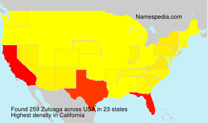 Surname Zuloaga in USA Surname Zuloaga in USA
