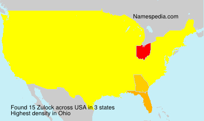 Surname Zulock in USA Surname Zulock in USA