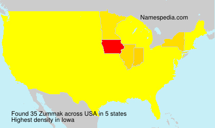 Surname Zummak in USA Surname Zummak in USA