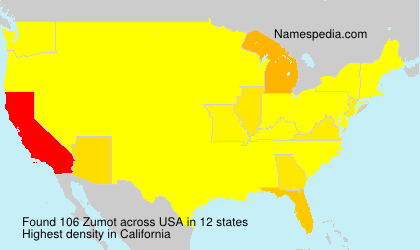 Surname Zumot in USA Surname Zumot in USA