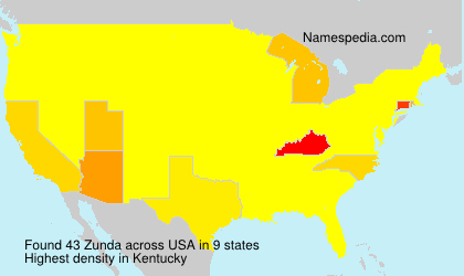 Surname Zunda in USA Surname Zunda in USA