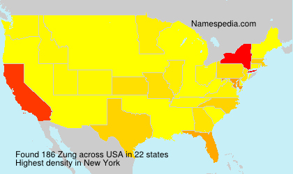 Surname Zung in USA Surname Zung in USA